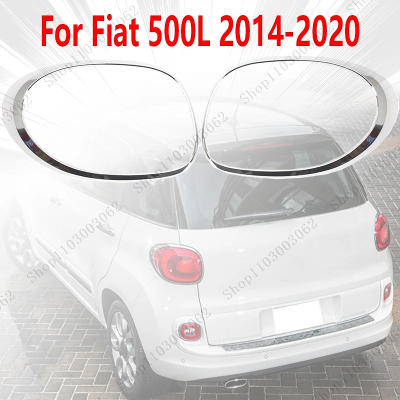 

Lampshade For Fiat 500L 2014-2020 Car Exterior Tail Light Decorative Frame Protection Plated Ring 68235995AA 68235996AA