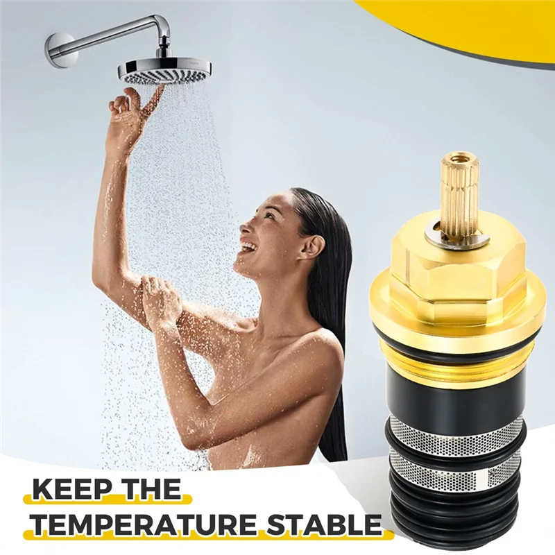 رائجة البيع-صمام خرطوشة 3/4 بوصة ترموستاتي 94282000 متوافق مع دش Hansgrohe Ecostat وحشو حوض الاستحمام متعدد الفتحات