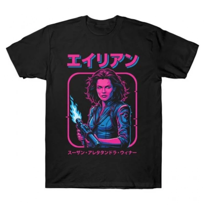 

0412 Sci-Fi Alien Ellen Ripley Gift T-Shirt Weyland LV-426 Horror movie Xenomorph Short Sleeve Graphic clothes All size tops