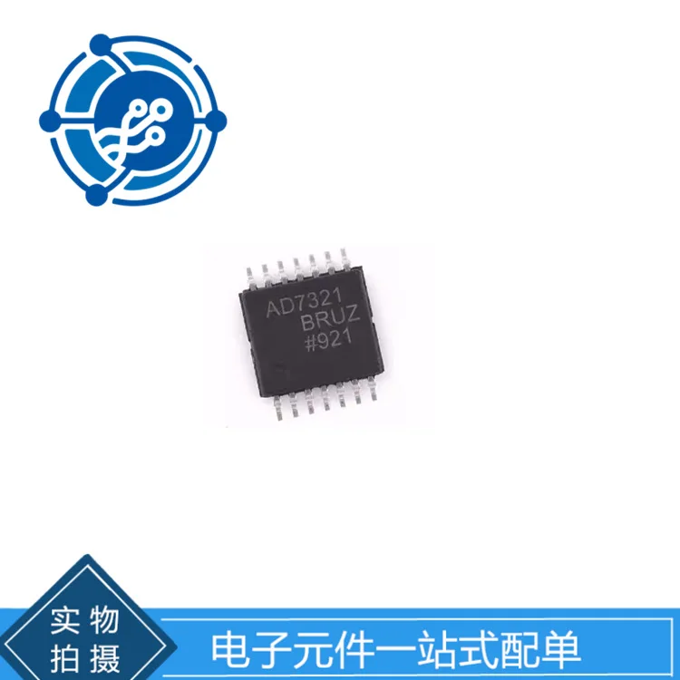 AD7321BRUZ The AD7321BRU digital to analog converter chip is packaged with the original TSSOP-14 components