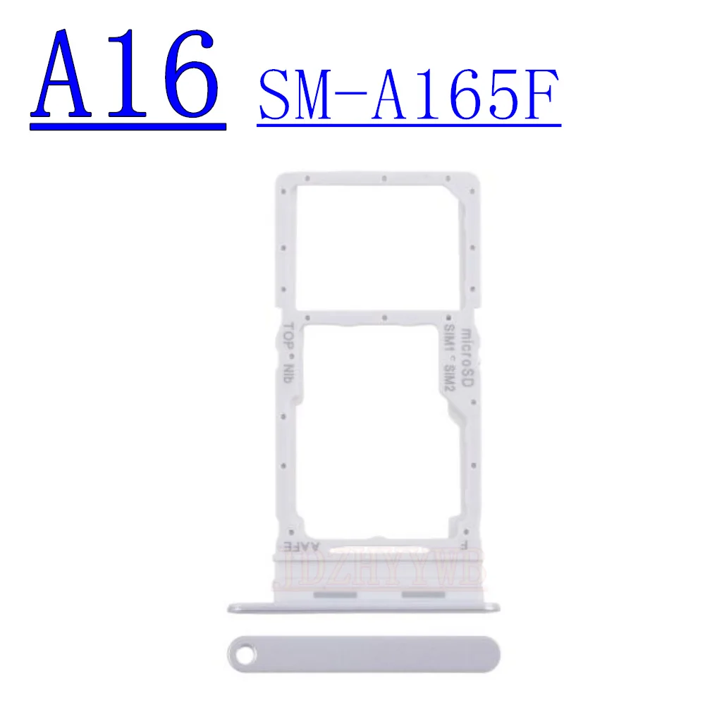Dual Single Chip SIM Card Tray For Samsung Galaxy A16 5G A166B A166P A165F Phone SIM1 + SIM2 Card Tray Part image 2