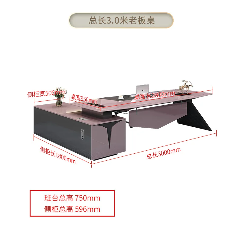 Conference Pink Office Desk Gadgets Luxury Organization Reception Desk Table Supplies Escritorios De Oficina Office Furniture