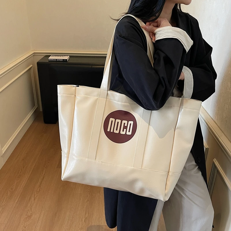 

Большая вместительная сумка-тоут на одно плечо, дорожная сумка для студентов, рабочая мужская универсальная прочная сумка