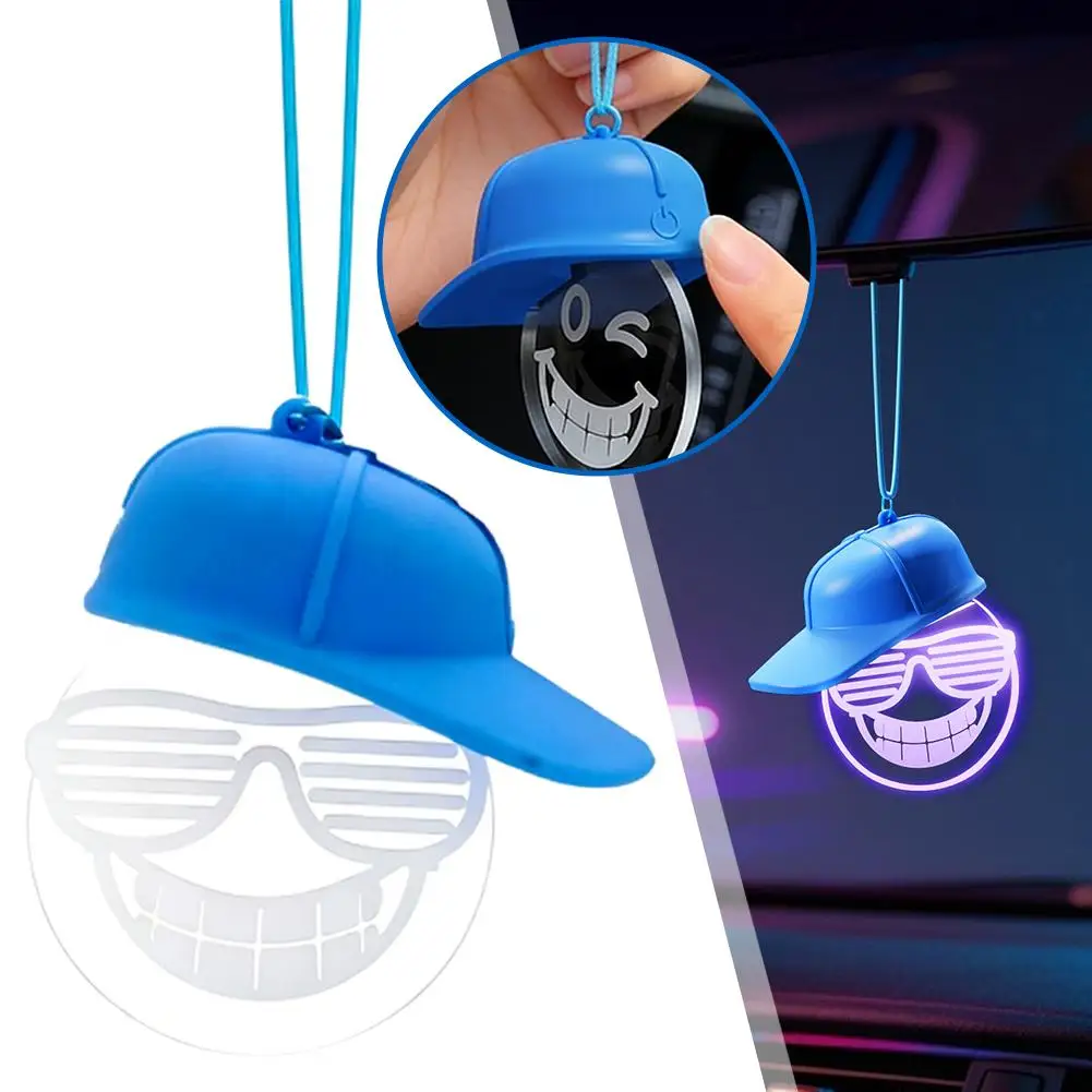 Luminous Light Bulb, Rearview Mirror Pendant, High-end Car Atmosphere Light, Creative Retro Pendant, Car Hanging Decoration
