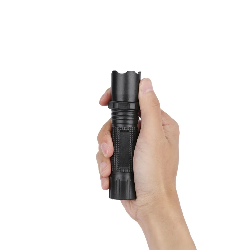 Rechargeable Outdoor Flashlight USB Chargeable 3 Modes High Brightness 200m Range IP44 for All Weather Conditions