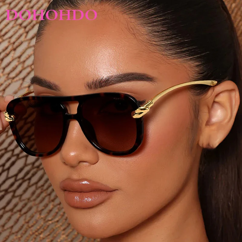 

Fashion Luxury Metal Pilot Sunglasses Women Men Trendy Brand Designer Sunglasses Summer Traveling Driving Shades UV400 Lunette