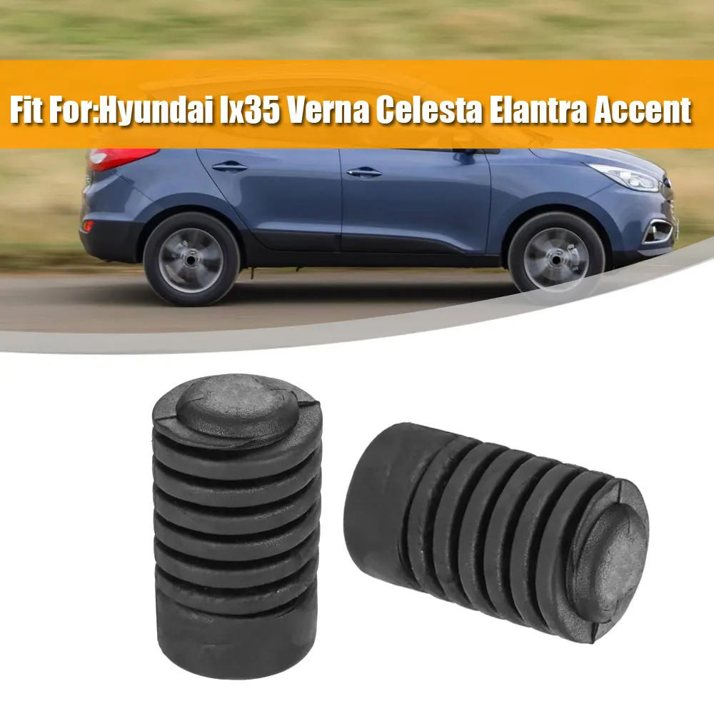 

2pcs Black Engine Rubber Buffer Block Glue Pad Cushion Fit for Hyundai Ix35 Verna Celesta Elantra Accent Car Tuning Accessories