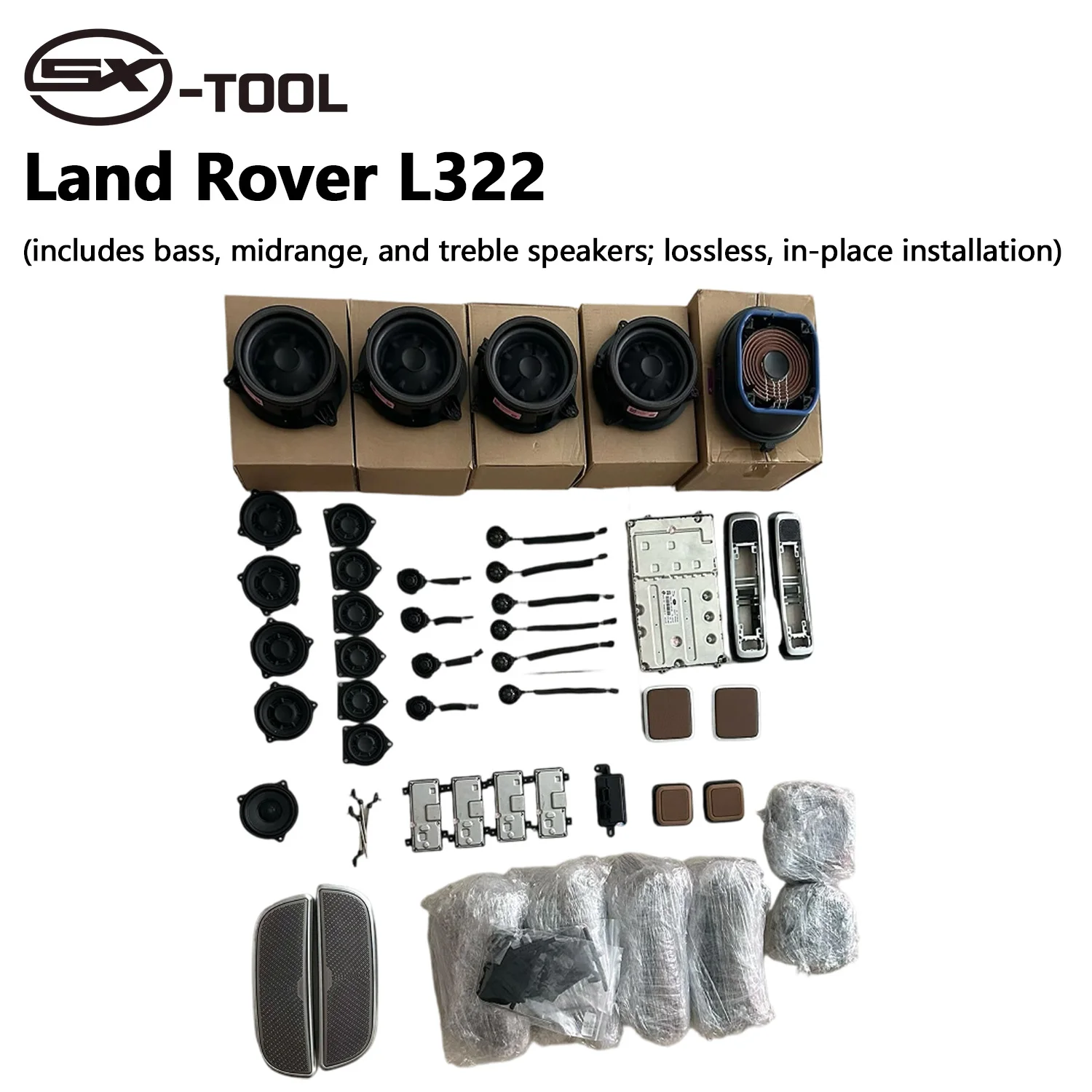 Car Audio Speaker System For Land Rover Harman Kardon Logic7 Amplifier Subwoofer OEM Stereo Upgrade Kit