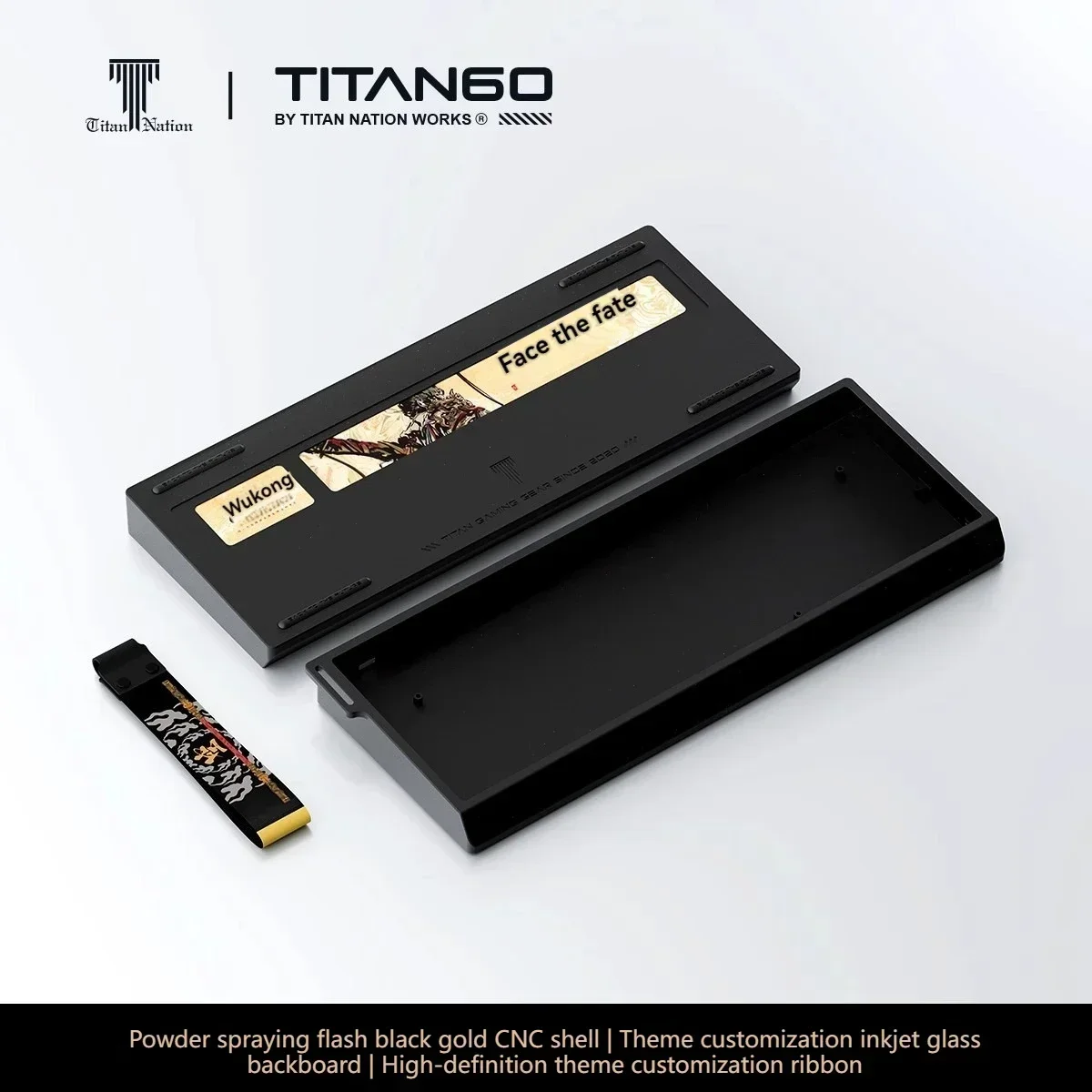 TITAN60 쉘 CNC 알루미늄 쉘 전기 영동 및 양극 맞춤형 키보드, 우팅 60HE, 매드리온스 MAD60, GH60 키보드