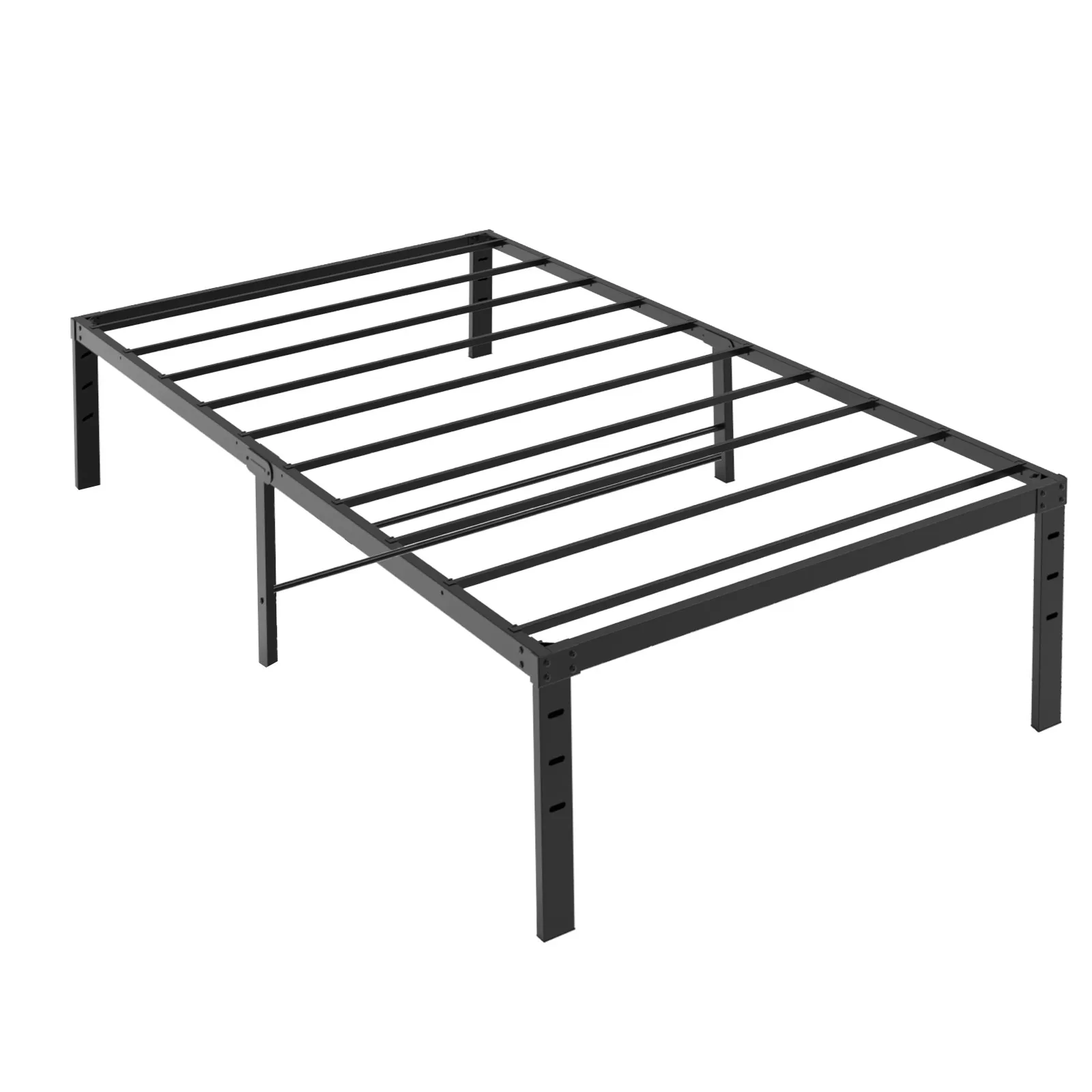 

74.6" L x 37.8" W x 14" H Twin Size Bed Frame Noise Free Easy Assembly Non Slip