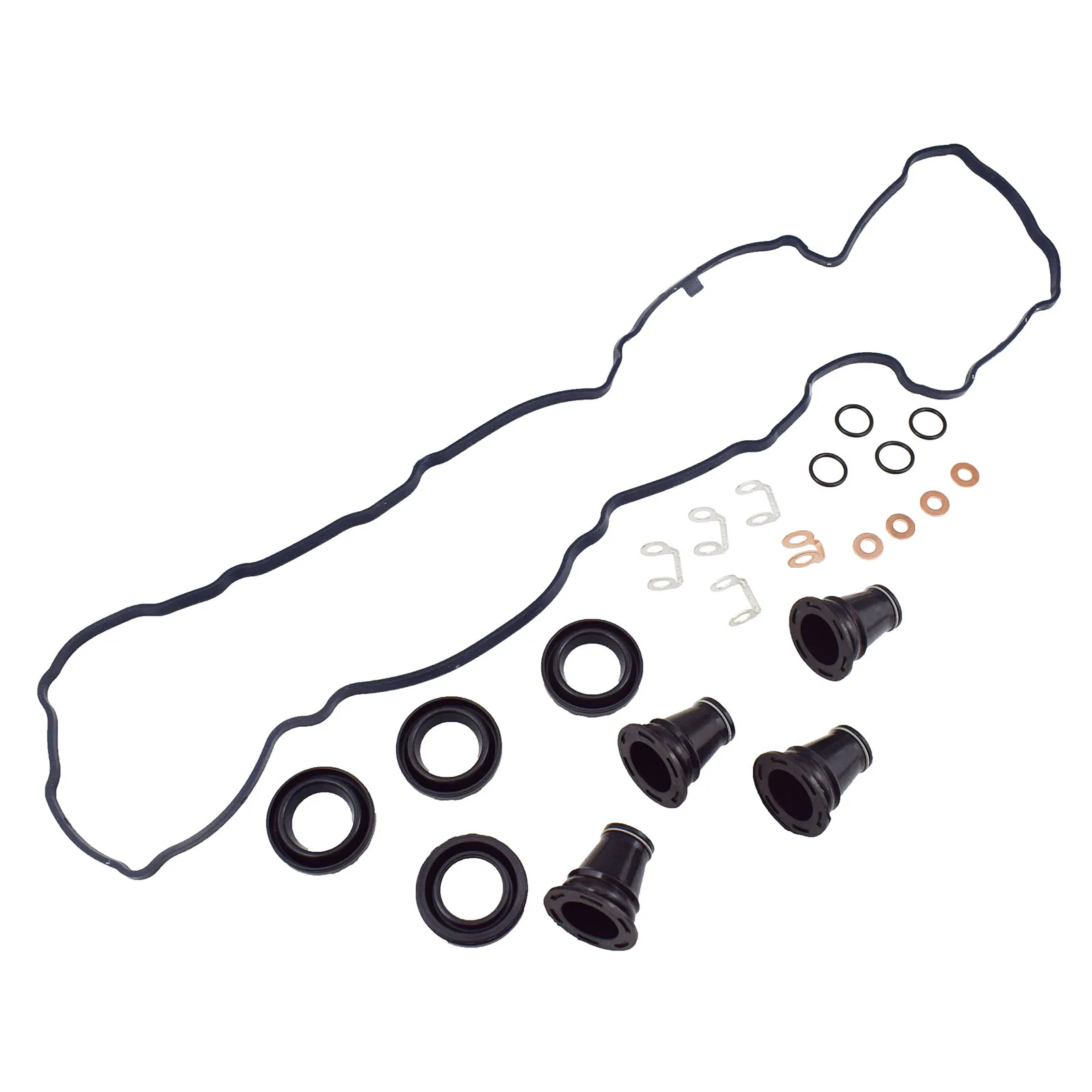 Valve Rocker Cover Gasket Injector Washers Seal For Nissan Navara D40 Pathfinder R51 YD25 YD25DD 13276-BN801 13276-6J900