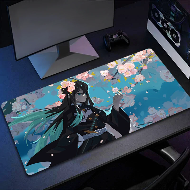 Mouse Pad Non-Slip Rubber Edge locking mousepads Game play mats notebook computer D-Demon S-Slayers Home Decor Fashion Anime