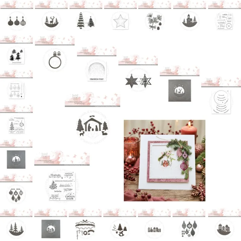 Watercolor Fir Tree Light Star Stamps And Dies New Arrival 2026 Scrapbook Diary Decoration Stencil Embossing Template DIY Greet
