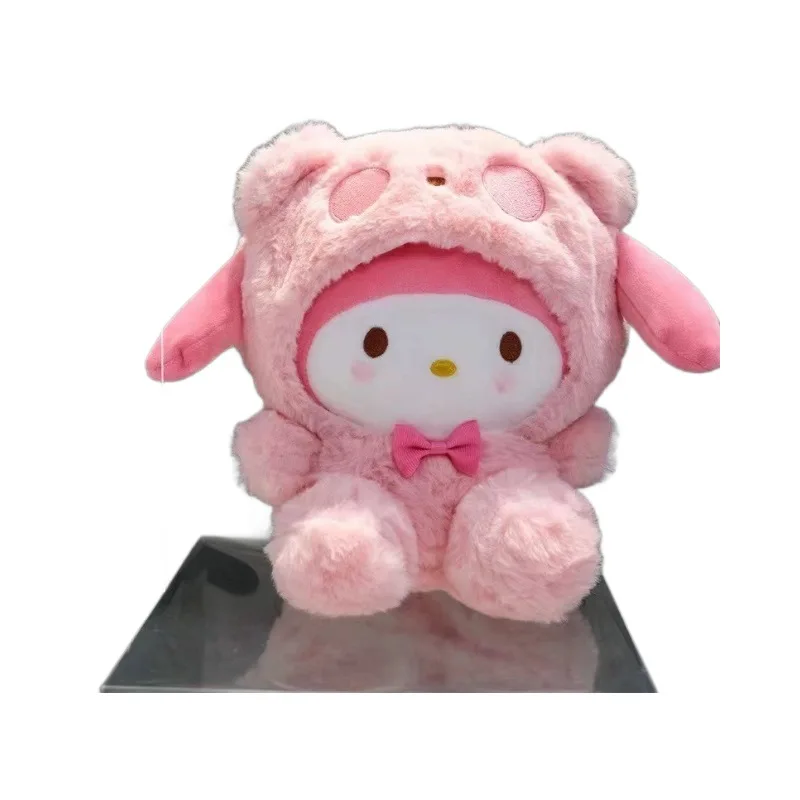 

Cinnamoroll Melody Kuromi Cartoon Cute Sweet Fresh Bed Sofa Desktop Decoration Plush Toy Eight Inch Souvenir Activity Doll Gift