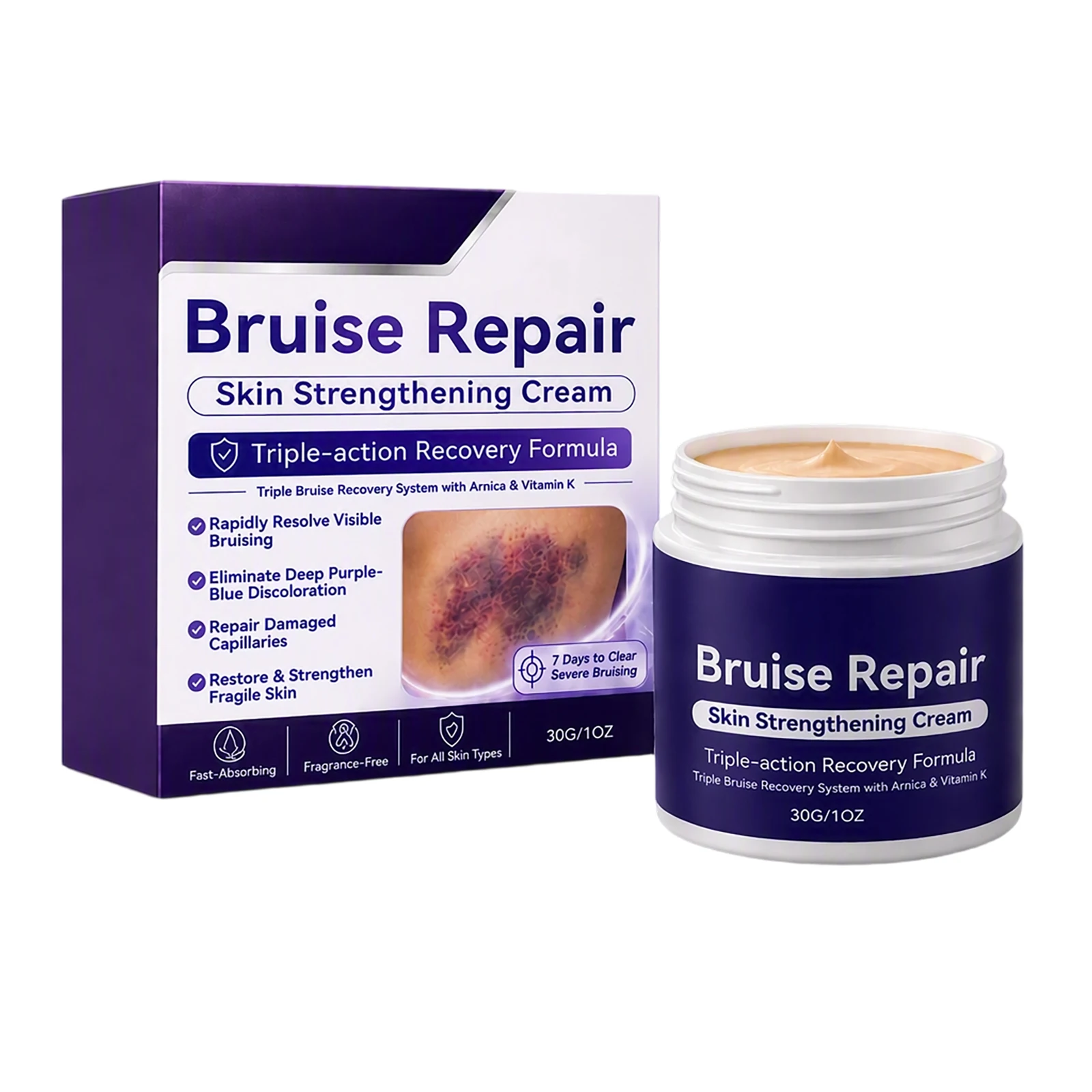Bruise Repair Skin Strengthening Cream Soothe Skin Discomfort Refine Skin Texture Even Complexion Gentle Care For Bumps Scrapes