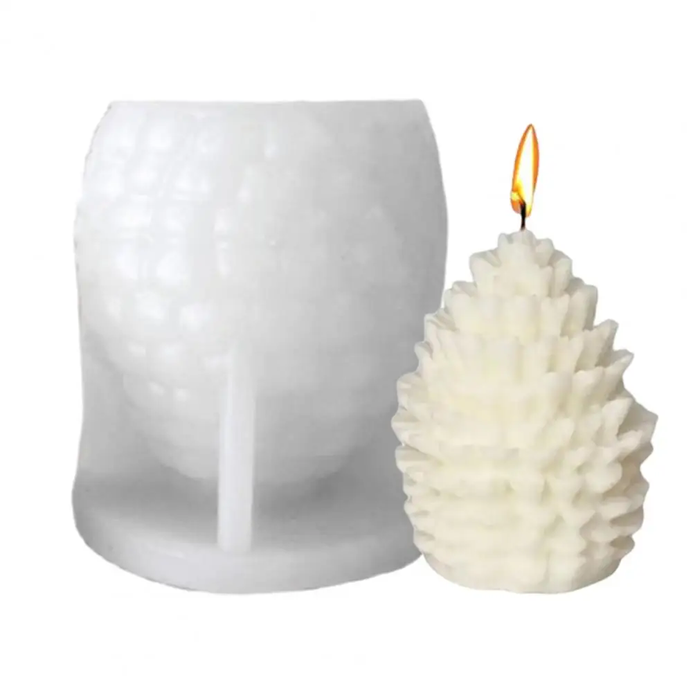 3D Pine Cone Candle Mold,Silicone Mold,Non-Stick Heat-Resistant,Fondant Chocolate Mould,DIY Craft Ornament,Christmas Decor