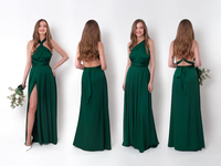 Dark Green Bridesmaid Dress Infinity Multiway Maxi Bridesmaid Dress Formal Wrap Wedding Long Evening Dress Wedding Cocktail