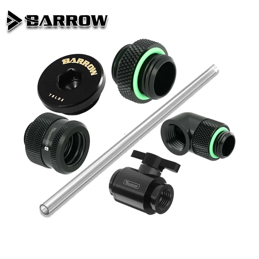 Kit di montaggio per tubi rigidi/rigidi carriola connettore a compressione manuale per raffreddamento ad acqua per sistema di raffreddamento ad acqua del telaio installazione fai da te