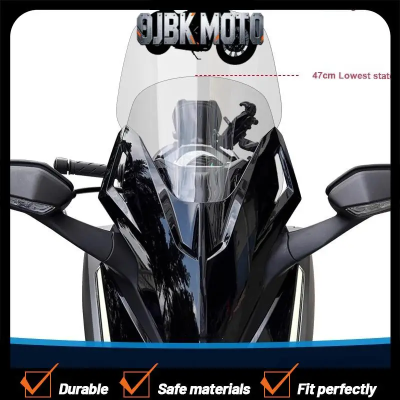 

For Honda NSS350 Forza350 Motorcycle windshield Modification widened and raised front windscreen Liftable air deflectorsun visor