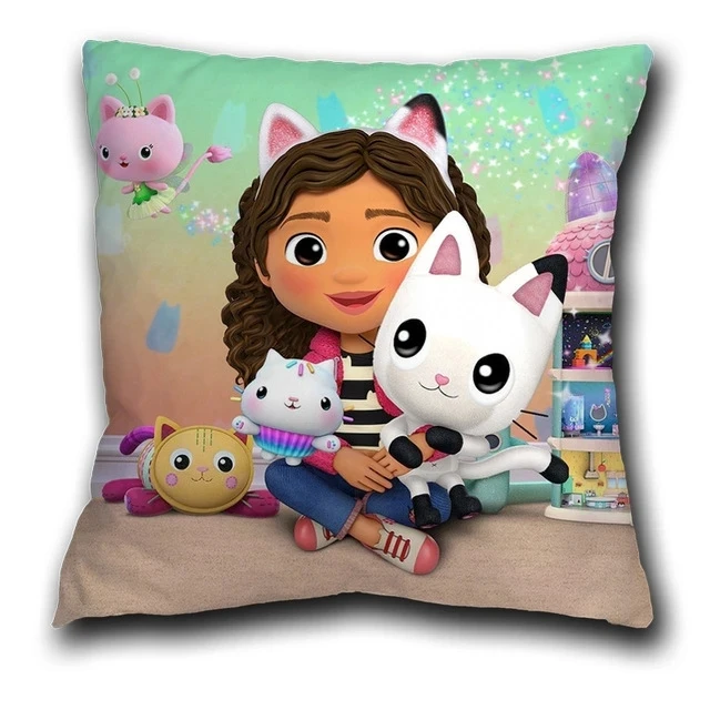 45CM Kids Gabbys Dollhouse Gabby Cats Pillow Case Cushion Cover Pillow Cover Decorative Car Pillowcase Decor No Pillow