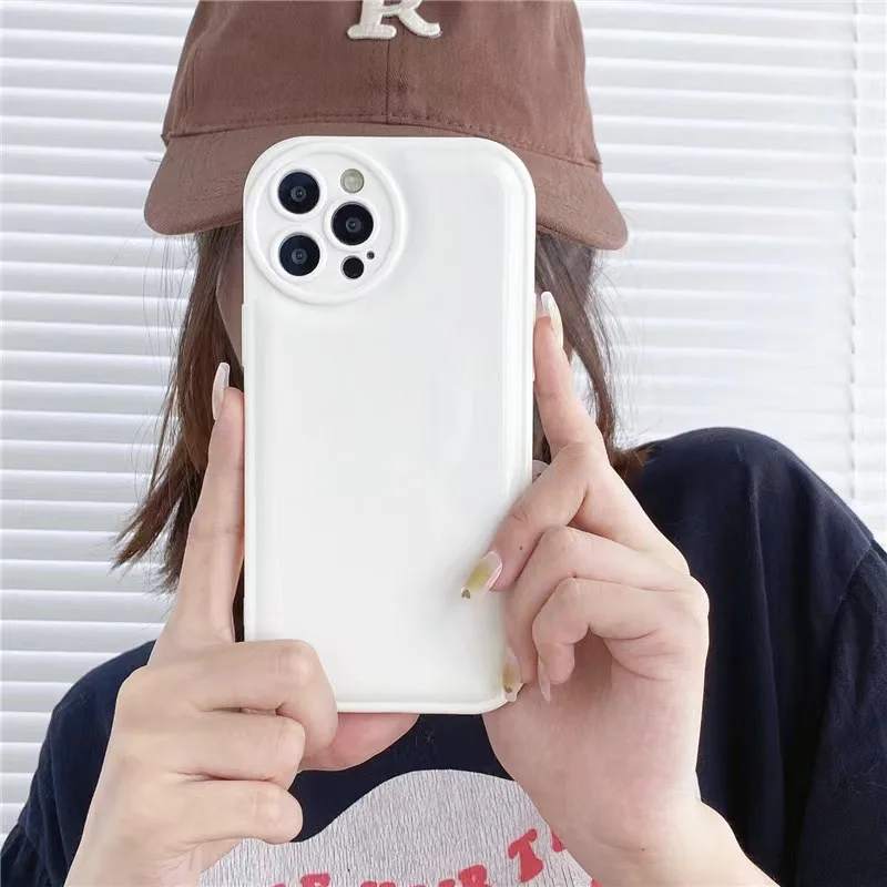 

Suitable for Apple 15 for iPhone 14 Pro airbag protection, 11 bubble anti drop, 13 phone case, 12 solid color TPU