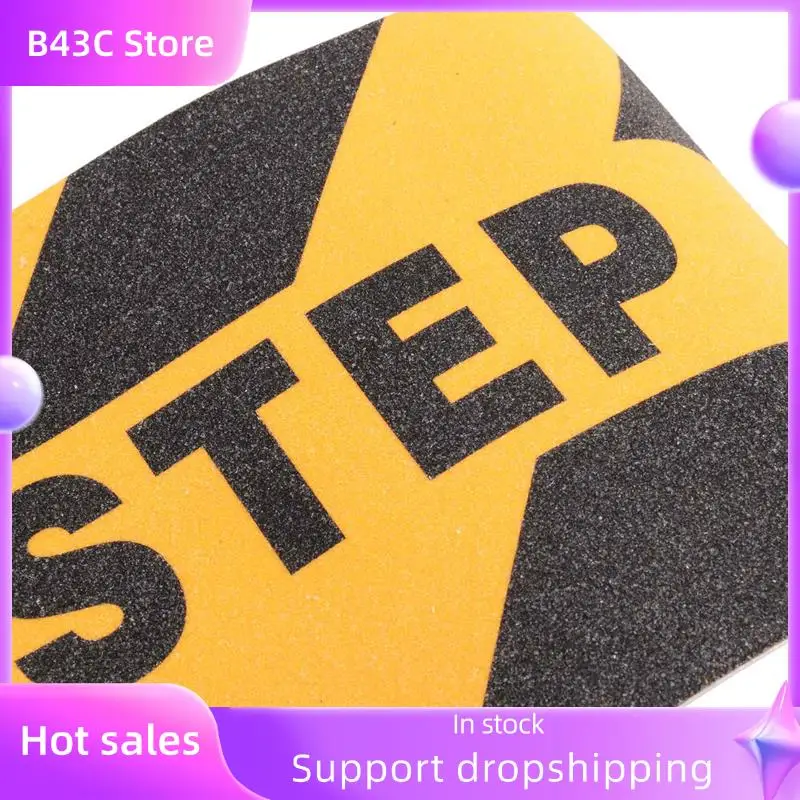 

B14C Watch Your Step Наклейки на пол Наклейки 6X24 дюймов Предупреждающий знак Наклейка Напольная лента Противоскользящая абразивная клейкая лента Наклейка