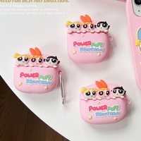 For Airpods Pro 3 Case 2025,Cute 3D Cartoon Powerfull Girls Silicone Earphone Cover For Airpods Pro 2/4 3 2 1 Cover Funda