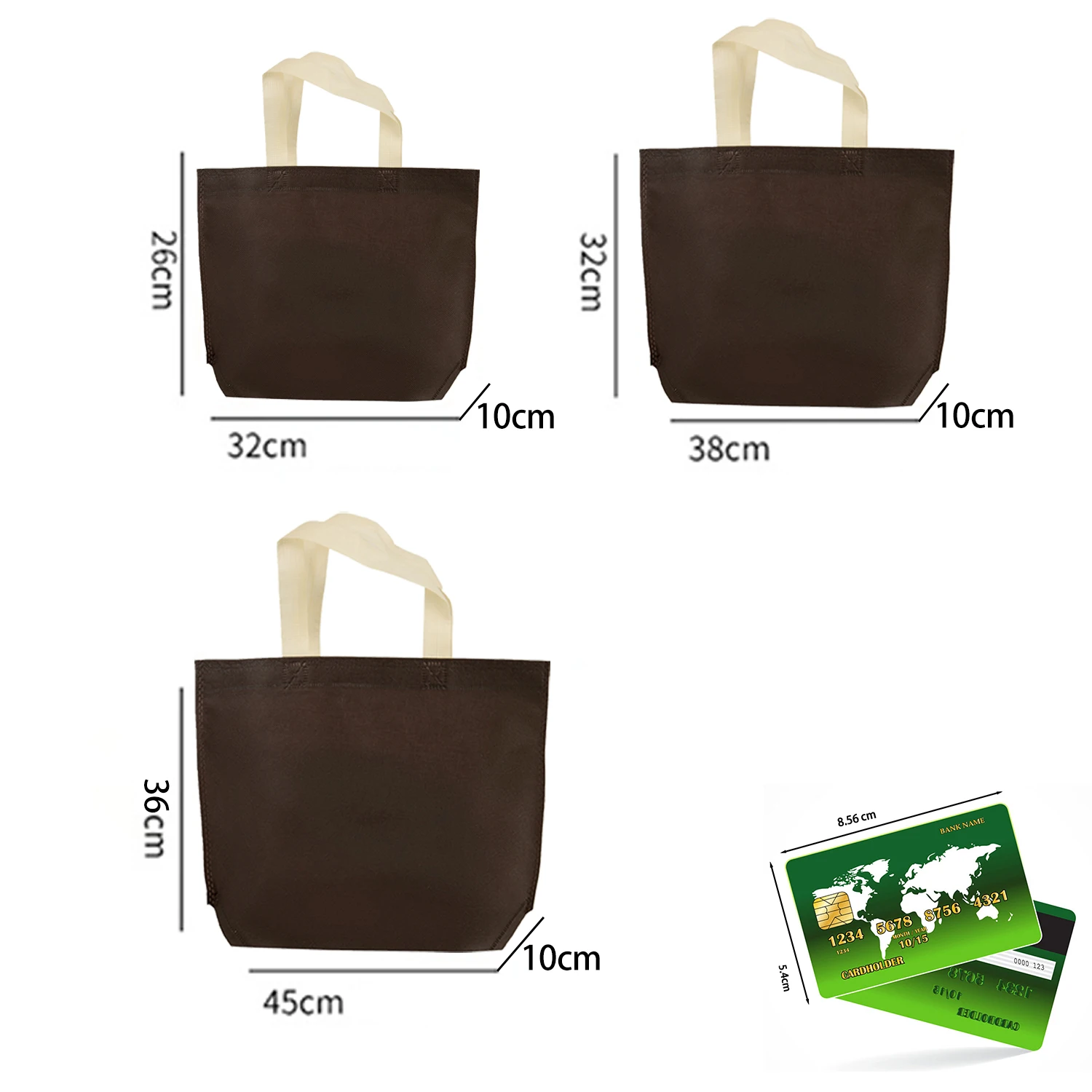 1 PC Reusable Shopping Bag Foldable Tote Grocery Bag Non-Woven Storage Eco-friendly Bags Women Shopping Handbag