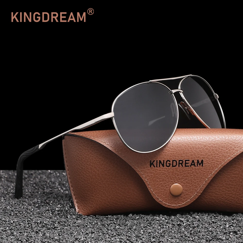 

Солнцезащитные очки KINGDREAM высокого качества в пилотном стиле, поляризационные, с защитой от ультрафиолета UV400, в оправе из сплава, для мужчин и женщин, для активного отдыха