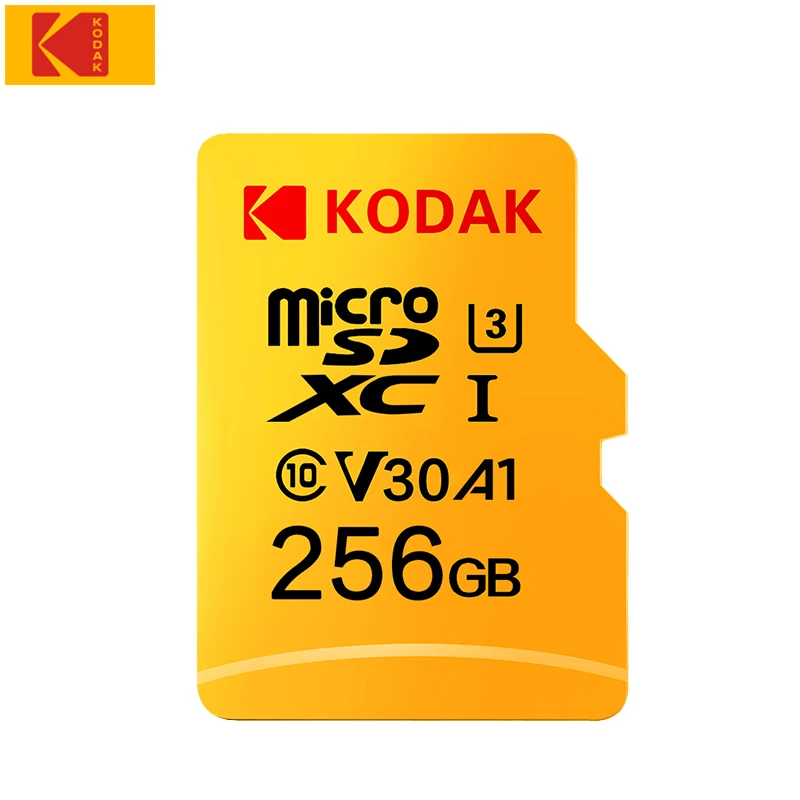 

KODAK Micro SD 128GB 256GB Flash Memory Card 32GB 64GB U1 TF Card 4K Class 10 tarjeta Micro SD Card U3 UHS-I 16GB microsd