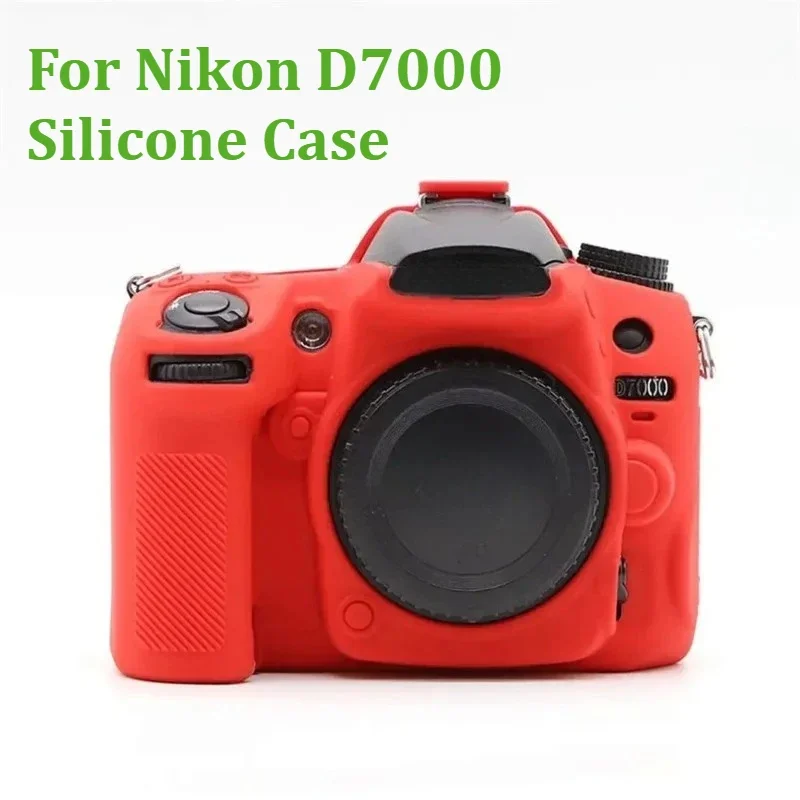 Soft Armor Silicone Cover，Shockproof Wear Resistant Body Protective Rubber Shell For Nikon D7000 Camera