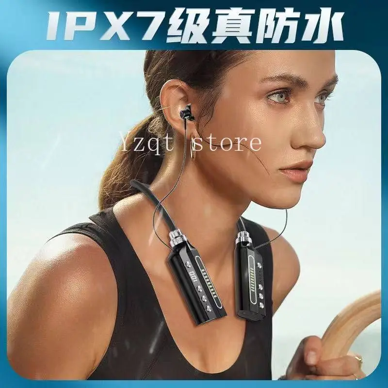 

Neck large outdoor battery waterproof V8TF running card in-ear sweat-proof wireless headset Bluetooth headset