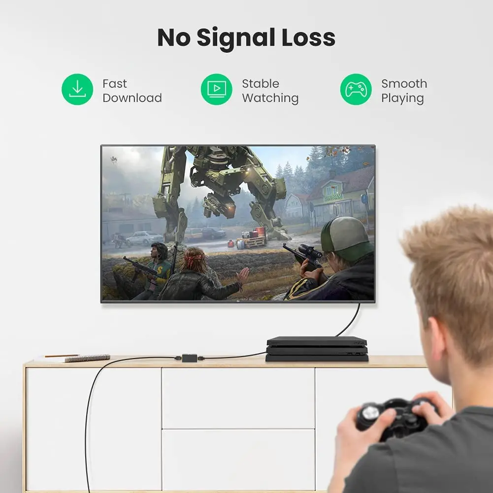 UGREEN RJ45 Accoppiatore Ethernet Extender 1000Mbps Cat7 Cat6 Cat5e Adattatore prolunga cavo Ethernet da 328 piedi