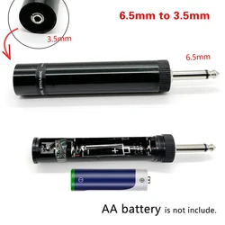 6.5mm to 3.5mm audio adapter to 6.5mm male to 3.5mm female connector adapter requires battery installation