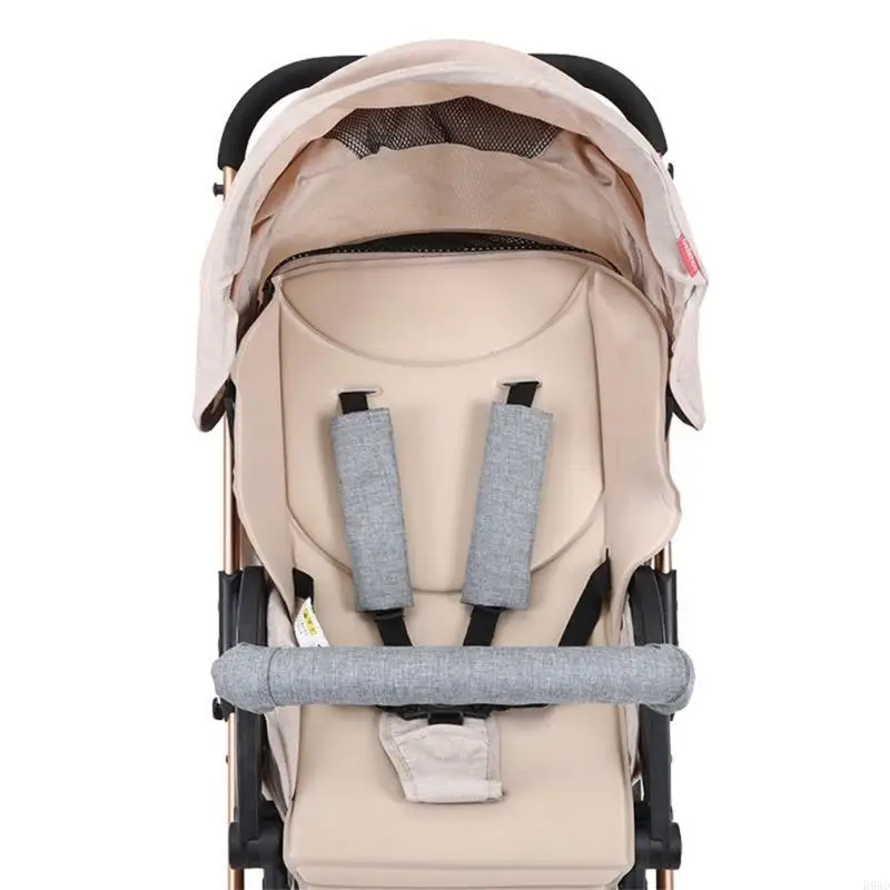 R66D Stroller Handle Sleeve Cover Stroller Armrest Sleeve Cover with Closure