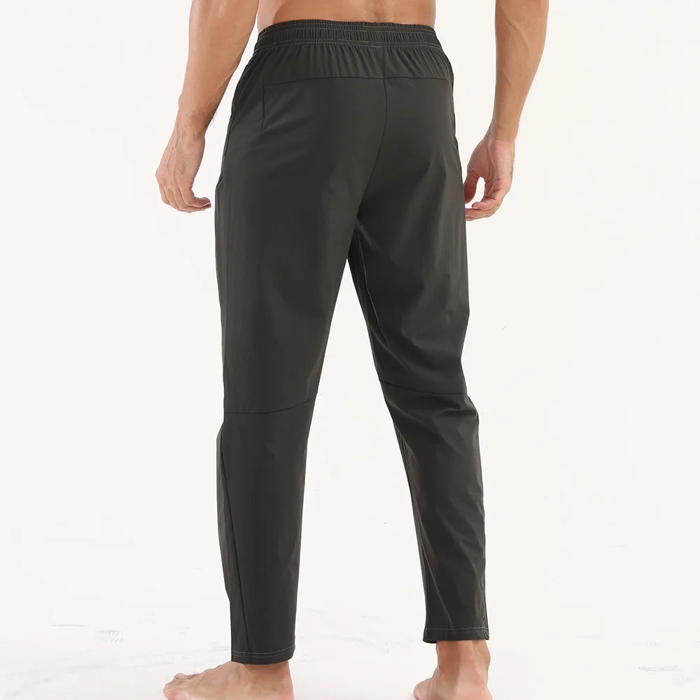 Crazy Muscle sports casual long pants for men, spring and autumn thin running quick-drying loose breathable fitness training bas