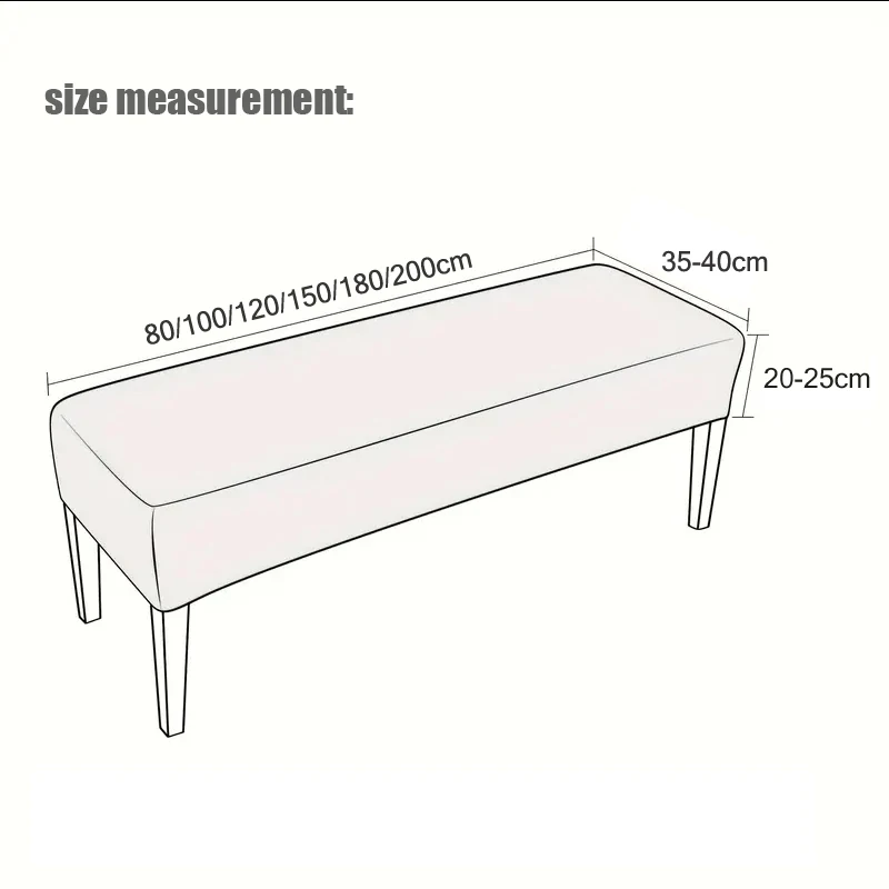 PU leather waterproof bench chair cover,funiture protector,slipcovers for bench 80/100/120/150/180/200cm