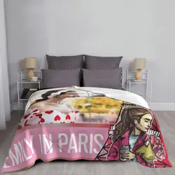 Emily In Paris Blanket Bedspread On The Bed Outdoor Soft Bed Blanket