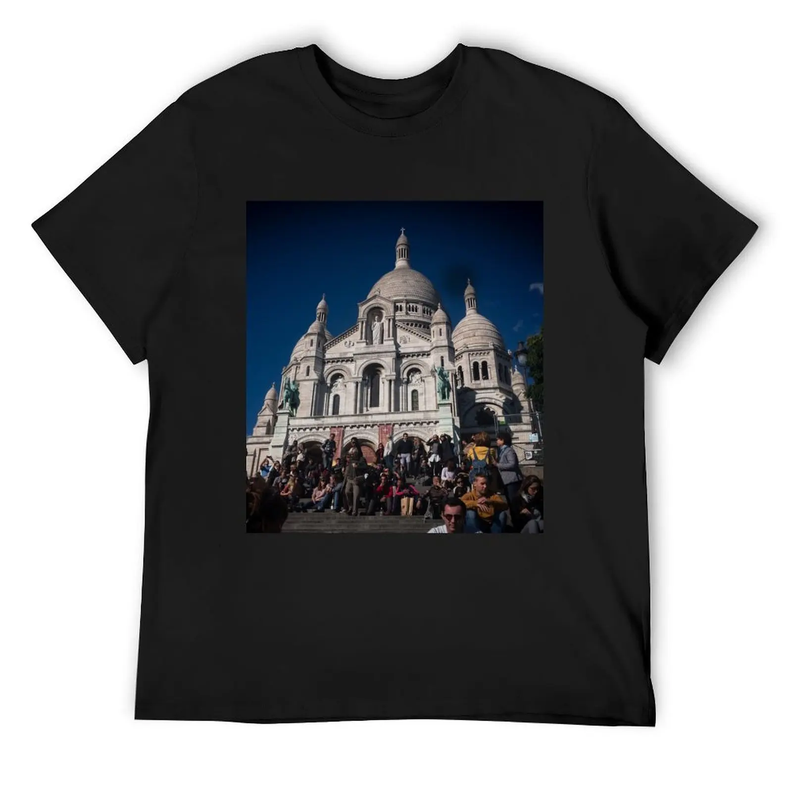 

Paris France - Sacre Coeur T-Shirt street wear man clothes mens t shirts top quality