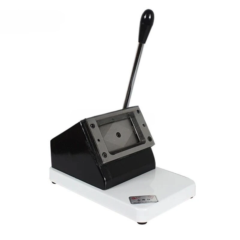 

Ручной станок для резки ПВХ-карт с круглыми углами 86 × 54/драйверские права 88X60 Штамповочный станок для резки