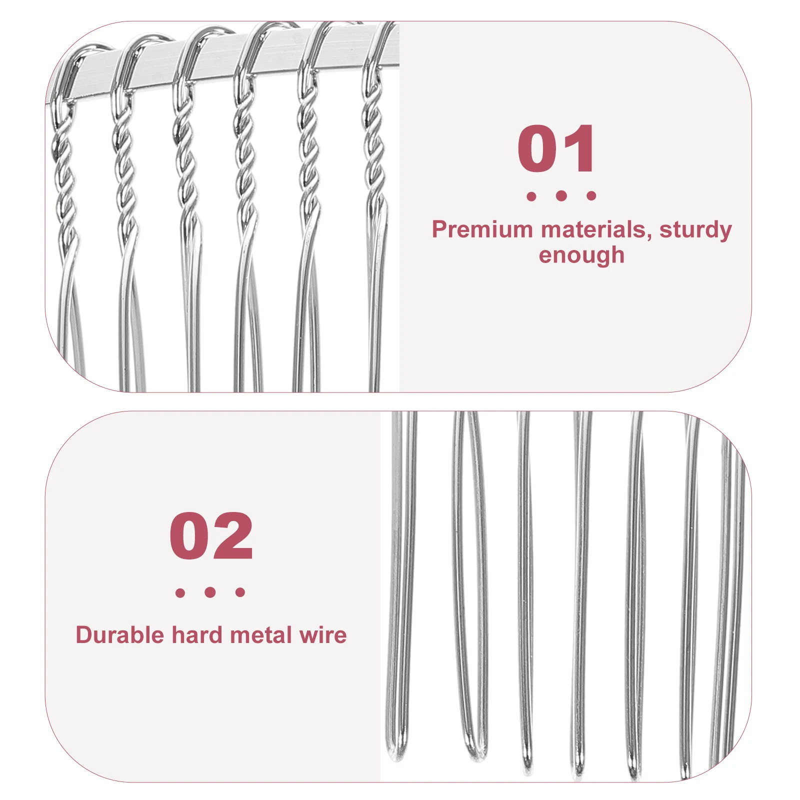 

3 Pcs Iron Hair Comb Women Wedding Tooth Bride Bachelorette Veil Metal Clip Bridal for Girl