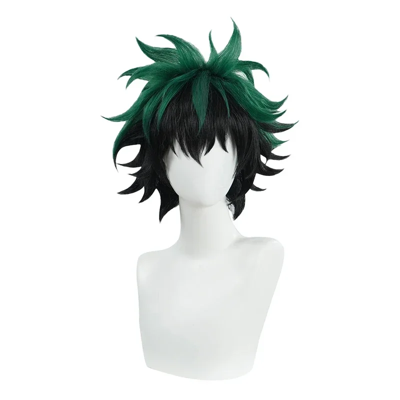 Midoriyaa Izukuu Cosplay Wig Anime DOKIDOKI Dekuu Heat Resistant Hair Free Cap MN3
