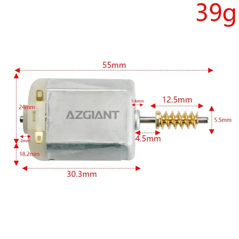 AZGIANT FC-280 Car Side Mirror Folding Motor Professional Mirror Actuator Motor 12 Volt for VW Golf Polo MK6 Replacement
