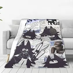 Miss Circle Cartoon Blanket Fleece Textile Decor Fundamental Paper Education Multi-function Super Soft Throw Blanket Quilt Sofa