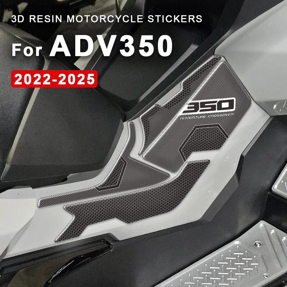 

3D Motorcycle Stickers Side Boomerang Tank Pad Epoxy Resin Body Decals Accessories For Honda ADV350 ADV 350 2022 2023 2024 2025