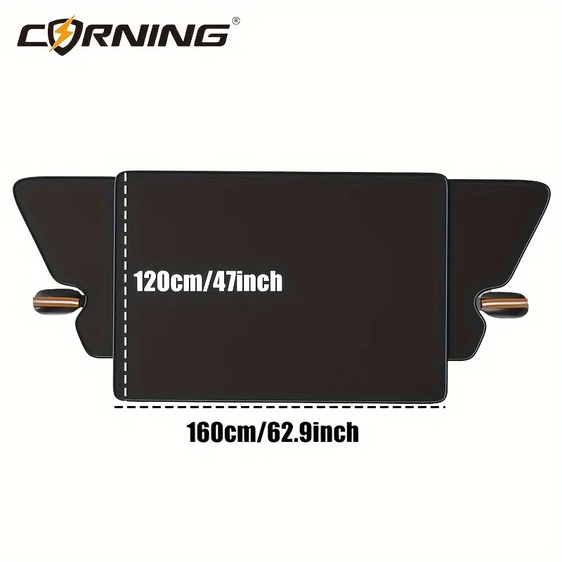 Car Windshield Snow Cover Winter Frost Ice Protector Summer UV Sun Shade Universal for SUV Sedan Waterproof Windproof Car Cover