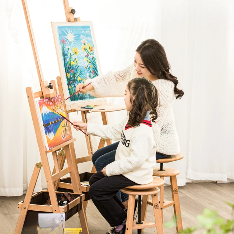 Drawer-type professional wooden easel drawing board Special sketch for art students can be folded and portable for storage.