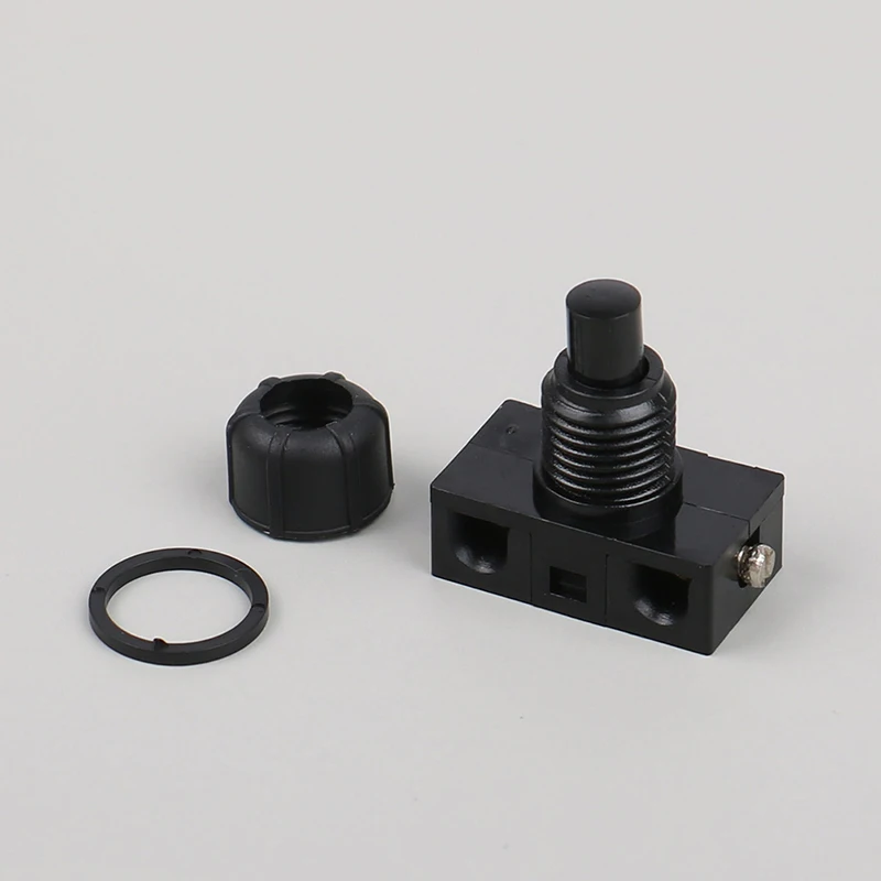 1 PC Push Button Switch Inline Foot Pedal UFO Type Lamp Lighting Foot Control ON / Off Foot Switch Lockless Self Reset