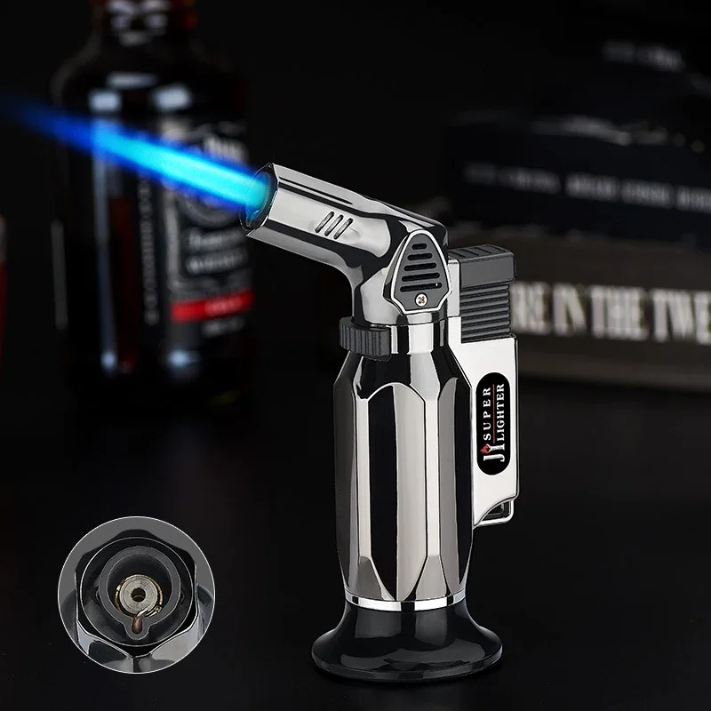 Windproof Jet Turbo Gas Lighters Smoking Accessories BBQ Kitchen Cooking Jewelry Welding Cigarettes Lighters Gadgets For Men