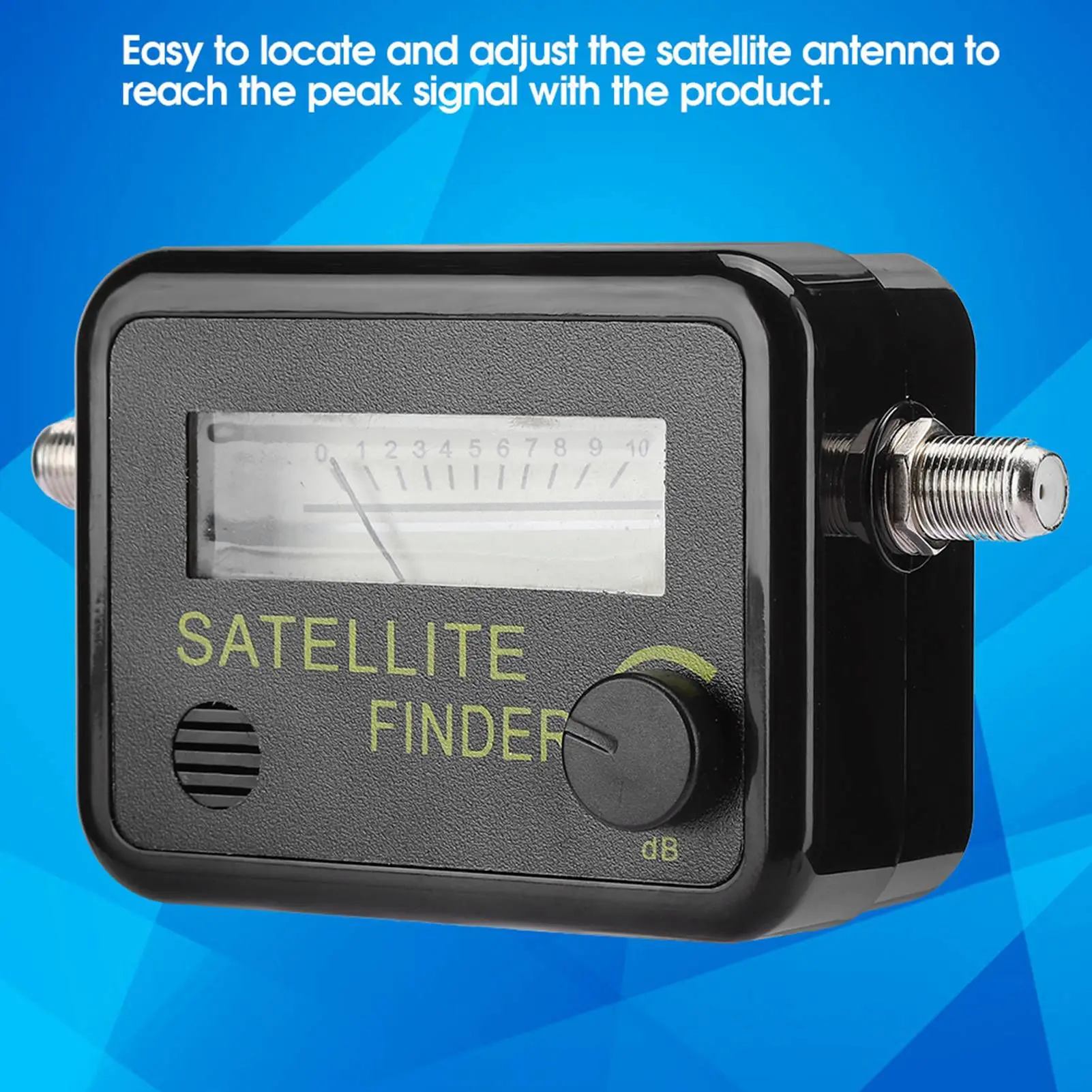 9501 Sensitive Satellite Finder Signal Strength Meter Black with Digital Screen Satellite Signal Finder Digital Satellite Finder